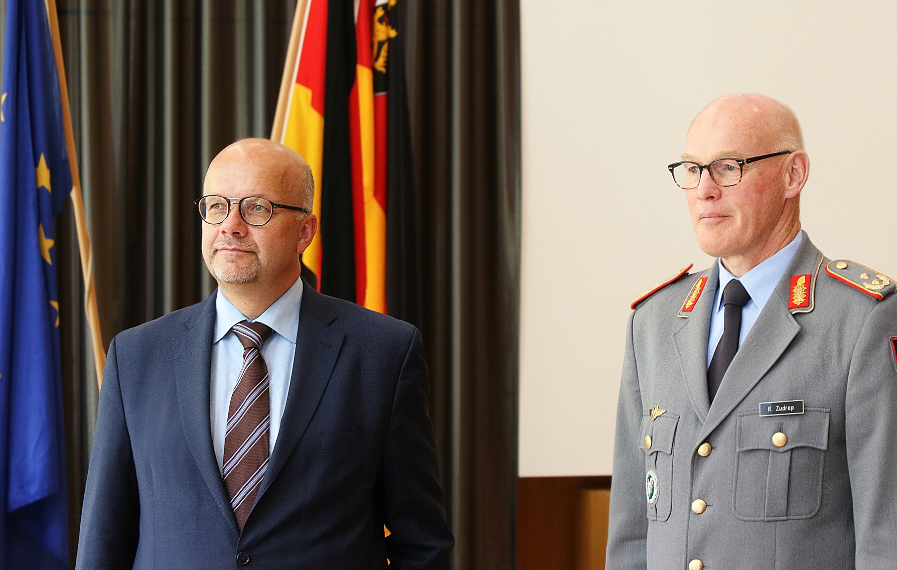 Dr. Felgentreu und Generalmajor Zudrop 