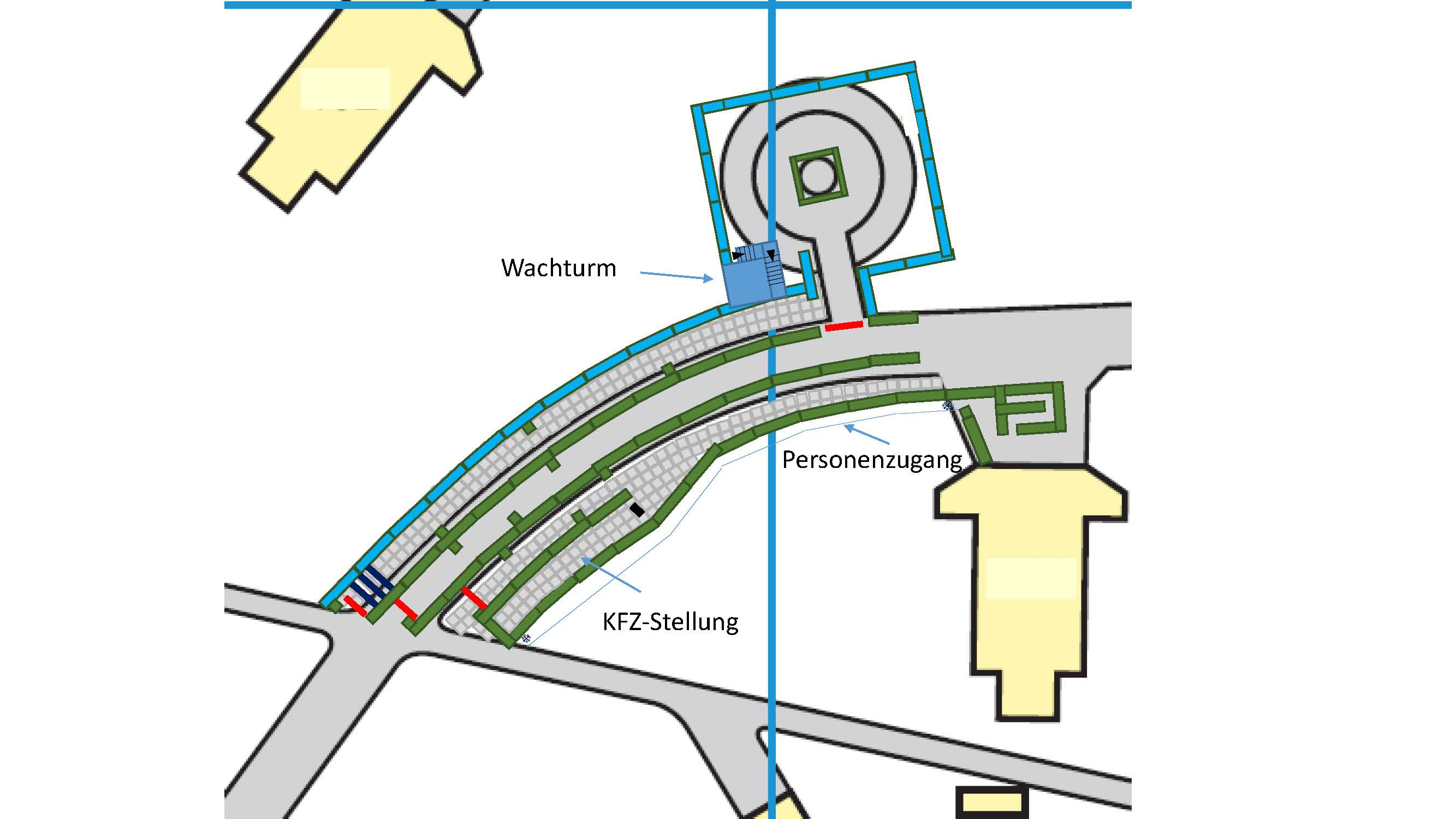 Eine Grafik, die den Überblick über das zukünftige Maingate in Schortens abbildet.