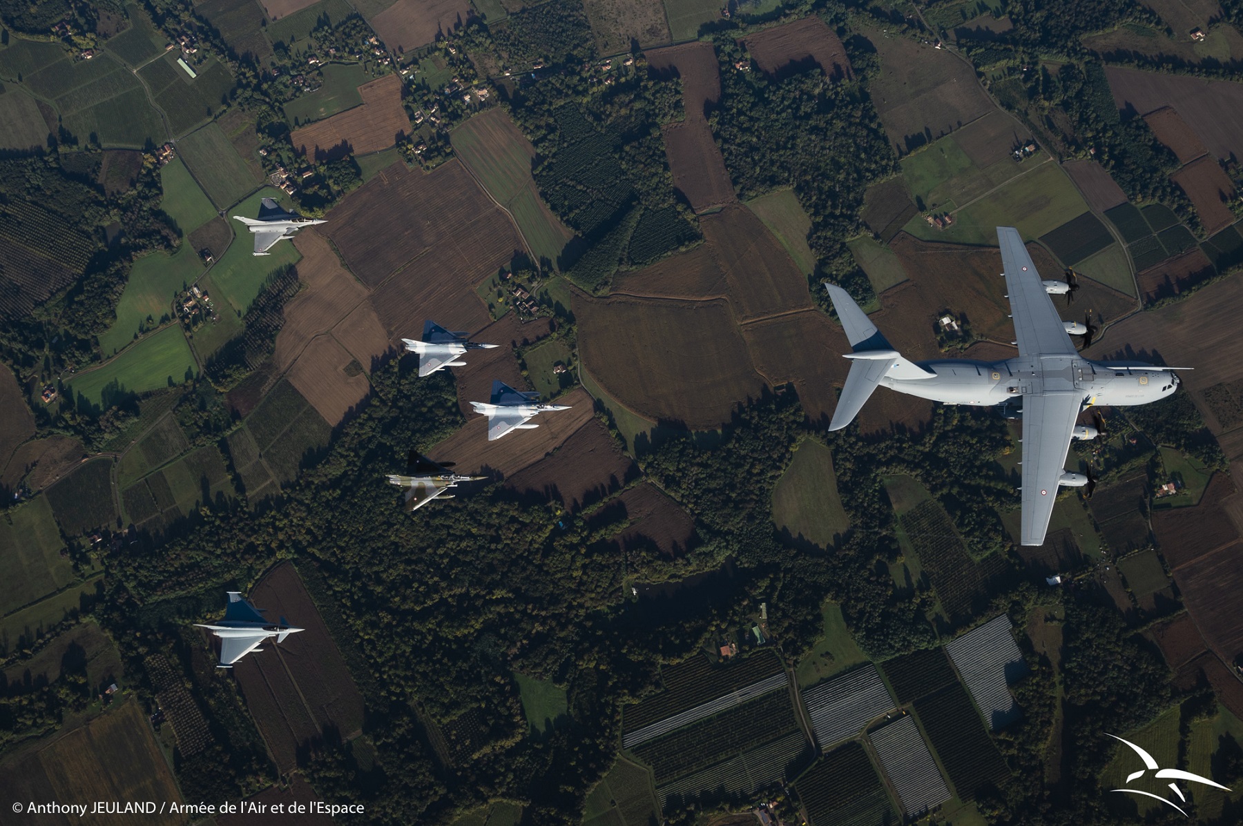 A400M, Mirage, Rafale und Eurofighter bei der Übung VOLFA 2021.