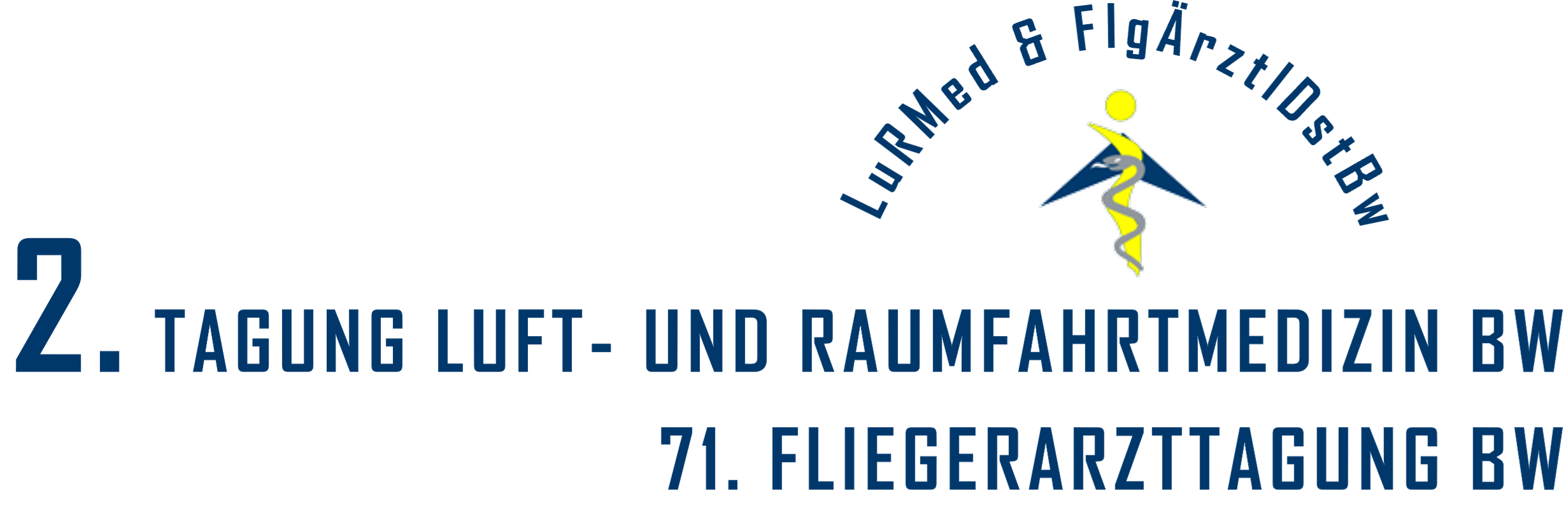 Logo 2. Tagung Luft- und Raumfahrtmedizin 2026
