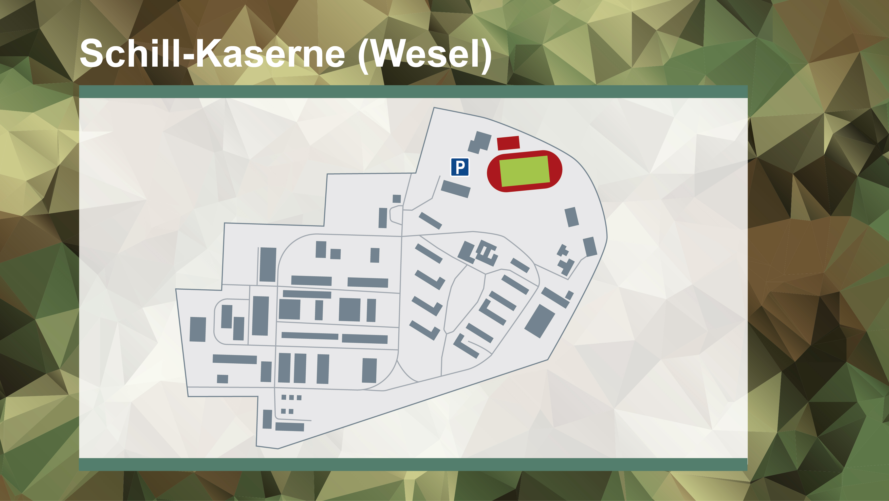 Kasernenplan der Schill-Kaserne.