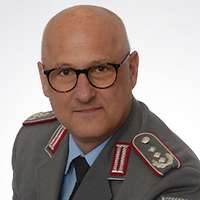 Porträtfoto eines Soldaten 