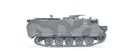 Panzermörser M113 freigestellt in Seitenansicht