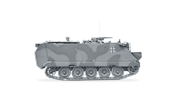 Panzermörser M113 Panzermörser M113 in Seitenansicht freigestellt