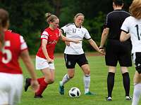 Tag der Bundeswehr 2019 in Augustdorf Spielszene beim Frauenfußball