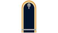 Picture of Rank Insignia Probationary officer cadet (OR-5), officer candidate, for service dress
