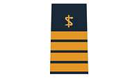 Picture of Rank Insignia Captain, Medical Corps, Navy (OF-5), for shipboard and battle dress