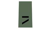 Picture of Rank Insignia Private E-2 (OR-2), NCO candidate, for field dress