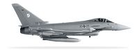 Freigestelltes Kampfflugzeug vom Typ Eurofighter