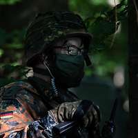 Ein Porträtbild eines Soldaten