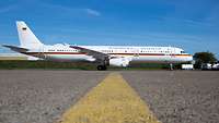 Die neue Regierungsflieger A321 auf einem Flugfeld