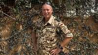 Ein Portraitbild eines Soldaten im Einsatz MINUSMA