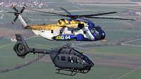 Die CH-53 und der H145M sind die beiden Waffensysteme des HSG 64