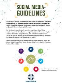 Deckblatt von den Social Media Guidelines 