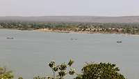 Die Aussicht vom Mount Keita auf den Niger und die Landschaft Malis