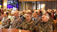 Die Gemeinde während des Einführungsgottesdienstes