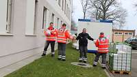 Das Deutsche Rote Kreuz unterstützt in Germersheim.