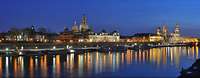Panorama Dresden Abends Panorama Dresden in der Dämmerung