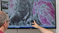 Eine Wetterkarte