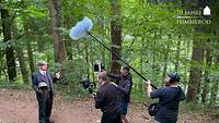 Videodreh im Wald