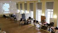 Die Operationszentrale in der Julius-Leber-Kaserne