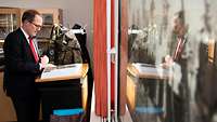 Andreas-Christian Tübler bereitet sich auf die Lehre vor Als Militärdekan unterrichtet Andreas-Christian Tübler Soldaten an der Führungsakademie der Bundeswehr