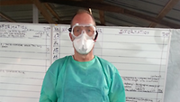 Andreas-Christian Tübler bei der humanitären Hilfeleistung in Westafrika Andreas-Christian Tübler war bereits viermal im Einsatz