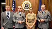 Generalmajor Kohl und Brigadegeneral Nannt zum Austausch und Kooperationsgespräche am Naval War College 