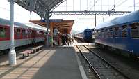 Bahnsteig in Lourdes