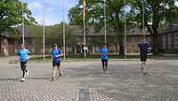 Start des Stay@Home Marathon an der Clausewitz-Kaserne