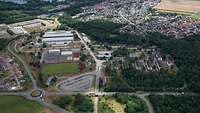Südpfalz-Kaserne in Germersheim Luftaufnahme der Südpfalz-Kaserne in Germersheim