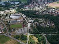 Südpfalz-Kaserne in Germersheim Luftaufnahme der Südpfalz-Kaserne in Germersheim
