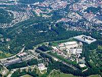 Wilhelmsburgkaserne Ulm Luftaufnahme einer Kaserne in Ulm