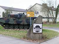 Panzerbataillon 104 in Pfreimd Vorführung eines Kampfpanzers Leopard im Rahmen einer Standortvorstellung