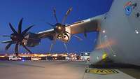 Ein Airbus holt aus Afghanistan einen Soldaten und drei Polizisten zurück nach Deutschland