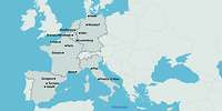 Eine Karte mit den Main Operating#en Bases#en des EATC.