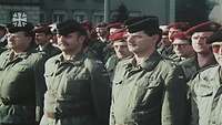 Angetretene Soldaten