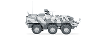 ABC-Transportpanzer Fuchs freigestellt in Seitenansicht