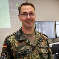 Ein Porträtbild eines Soldaten