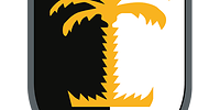 Das Wappen ist senkrecht schwarz-silbern geteilt. Mittig steht eine goldene Palme mit fünf Wedeln.