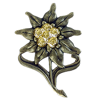 Cap badge of the mountain infantry