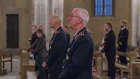 Generalleutnant Ansgar Rieks im Gottesdienst