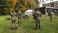 Militärpfarrer Markus Ramisch beim Gedenkgottesdienst am Birkenkreuz