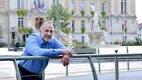 Christopher Bickert auf der Place du Général de Gaulle.