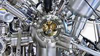 Detailed view of a laboratory instrument