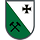 Wappen des Panzergrenadierbataillons 371 Auf diagonal Grün und Weiß Hammer und Schlegel für den Bergbau der Region und das Eiserne Kreuz
