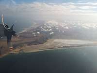 Blick aus dem Flugzeug auf die Spitze des Horns von Afrika