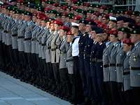 Angetretene Soldaten