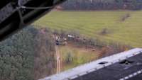 Ein Übersichtsbild von oben über die Übungslage in Brockzetel.