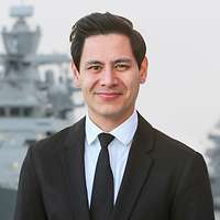 A navy officer in uniform